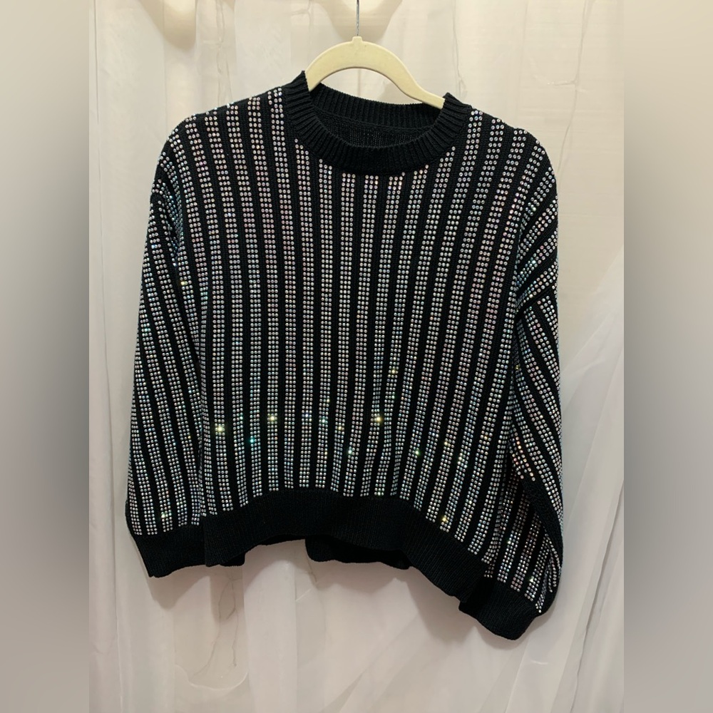 RtA Rhinestone Embellished Sweater - Picture 3 of 8